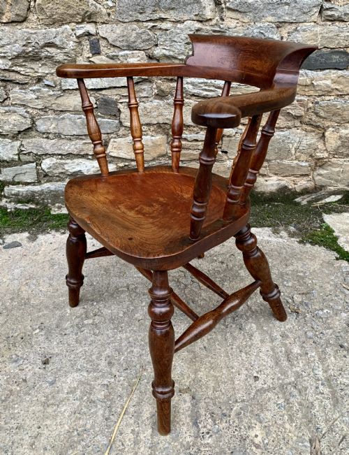 fig 1. Antique Smokers Bow Armchair