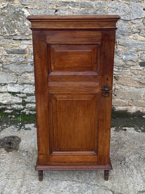 Antique Victorian Oak Single Door Cabinet
