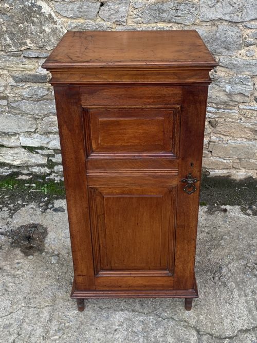 fig 1. Antique Victorian Oak Single Door Cabinet