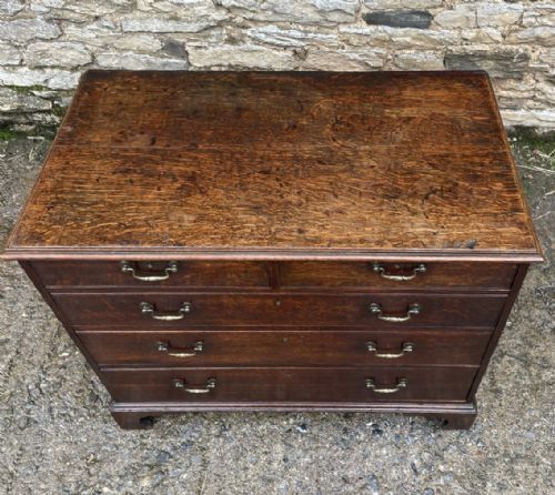 fig 1. Antique Georgian Oak Chest of Drawers