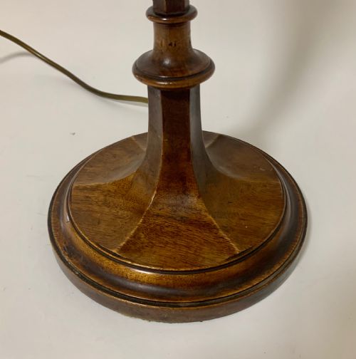 fig 1. Antique Mahogany Table Lamp