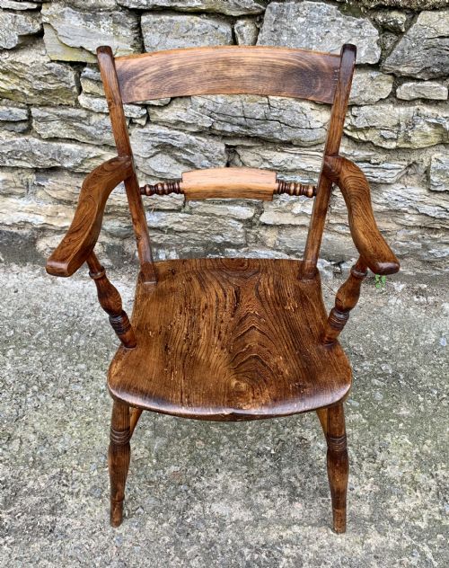 Antique Bar Back Windsor Carver Chair