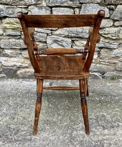 fig 2. Antique Bar Back Windsor Carver Chair