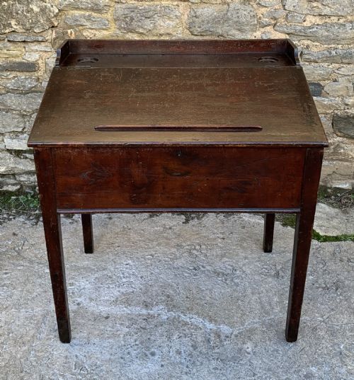 Antique Victorian Stained Pine Clerks Desk