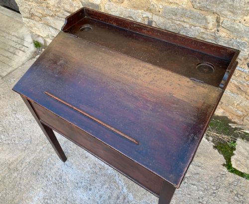 fig 1. Antique Victorian Stained Pine Clerks Desk