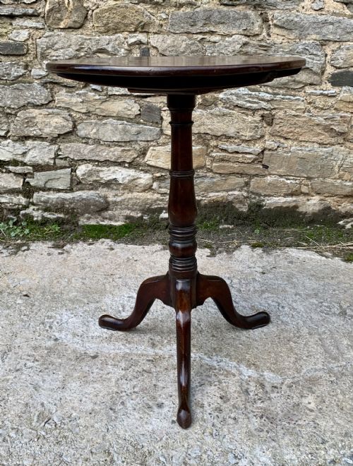 fig 1. Georgian Mahogany Tilt Top Wine Table