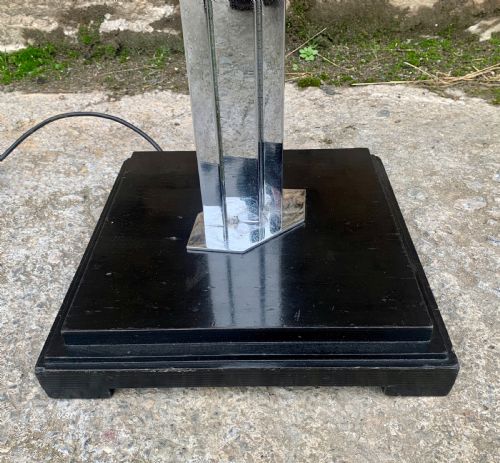 fig 1. Art Deco Chrome Standard Lamp
