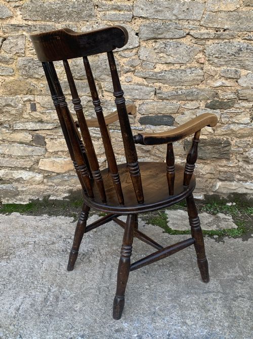 fig 2. Antique Penny Carver Chair