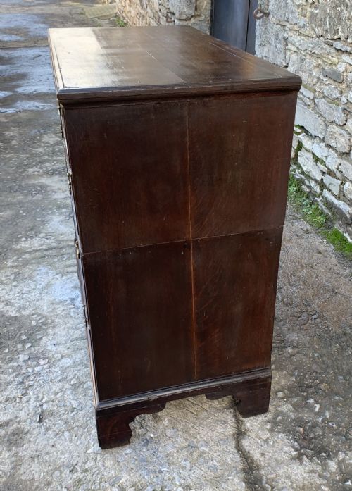 fig 2. Georgian Oak Two Part Chest of Drawers