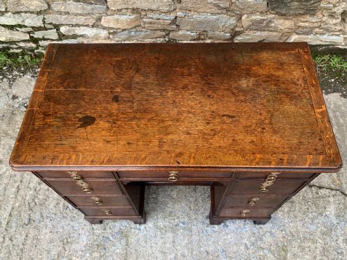 fig 2. 18th Century Georgian Oak Kneehole Desk