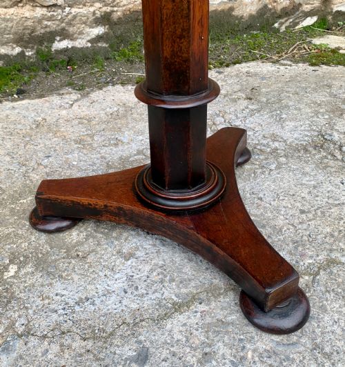 fig 1. Regency Rosewood Marble Top Pedestal Table