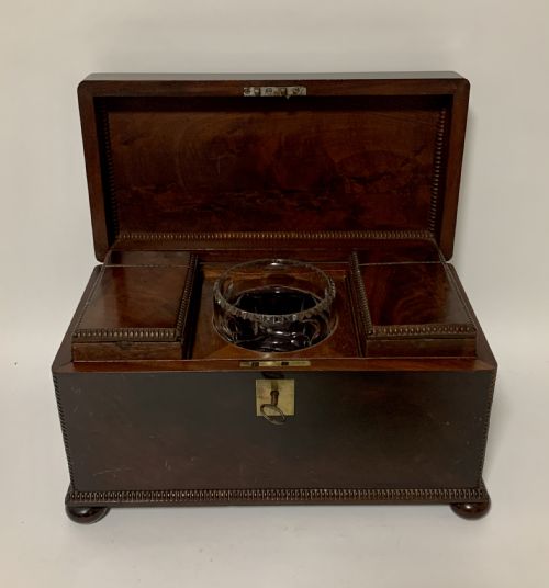 Antique Regency Rosewood Tea Caddy
