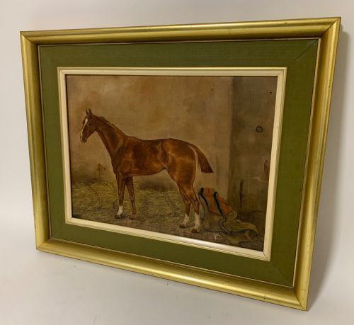 fig 1. Oil on Canvas Portrait of a Horse