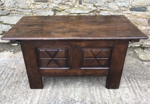 Small Antique Oak Coffer