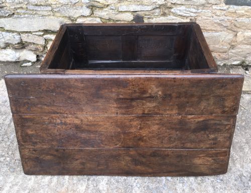 fig 1. Small Antique Oak Coffer