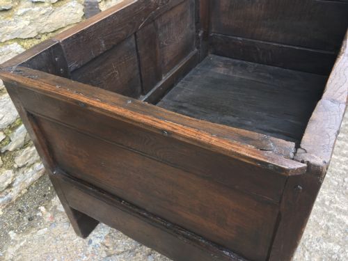 fig 2. Small Antique Oak Coffer