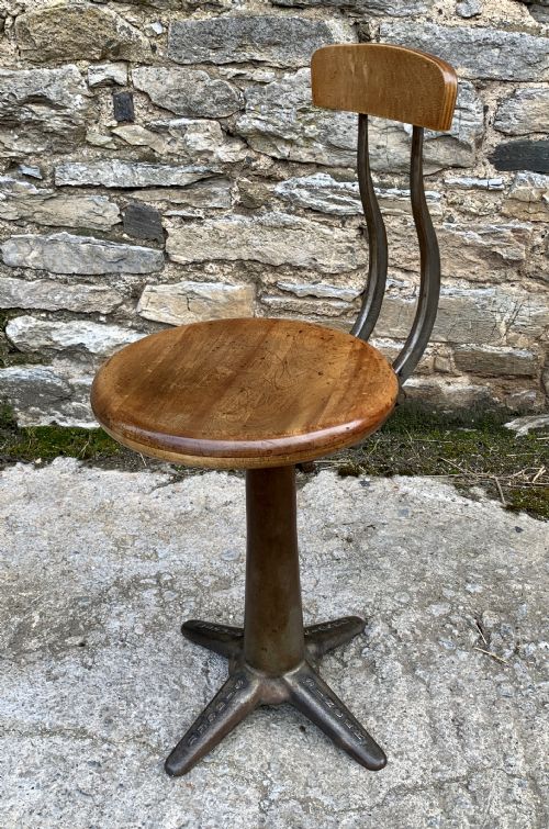 Original Antique Singer Factory Machinists Chair