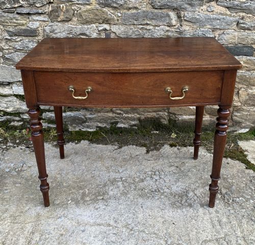 Antique Mahogany Side Table with Lift Up Top