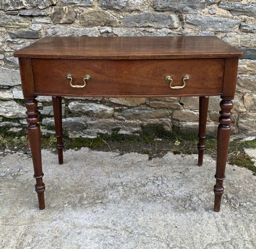 fig 2. Antique Mahogany Side Table with Lift Up Top