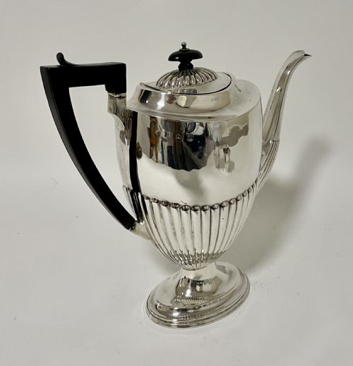 fig 2. Antique Solid Sterling Silver 3 Piece Coffee Set