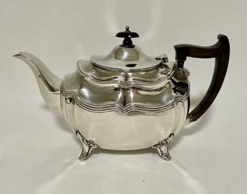 Large Antique Sterling Silver Teapot