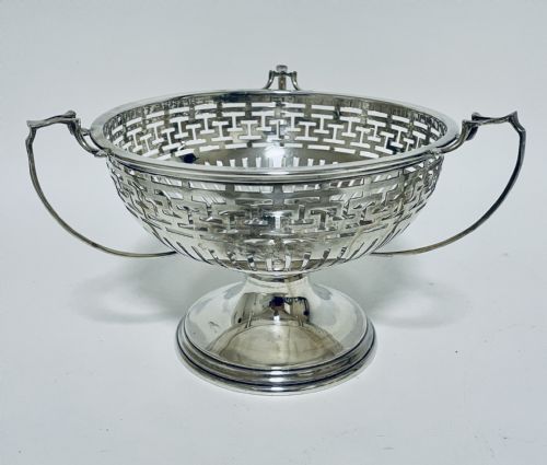 Antique Solid Sterling Silver Tazza