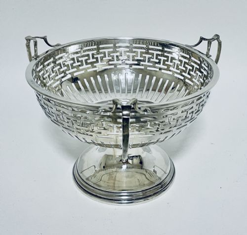 fig 1. Antique Solid Sterling Silver Tazza