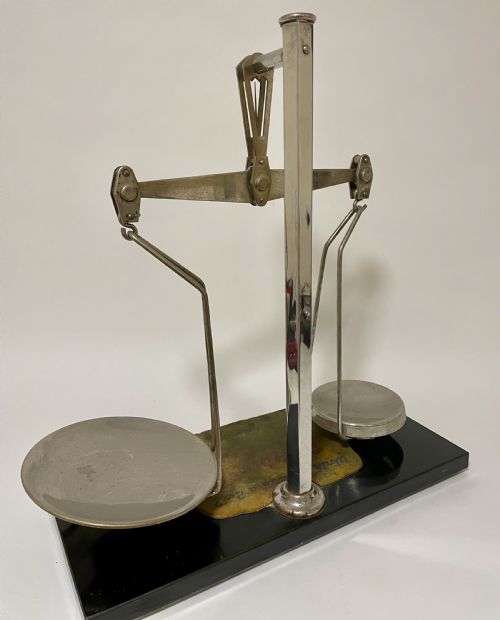 fig 1. Antique Chemist Shop Display Scales