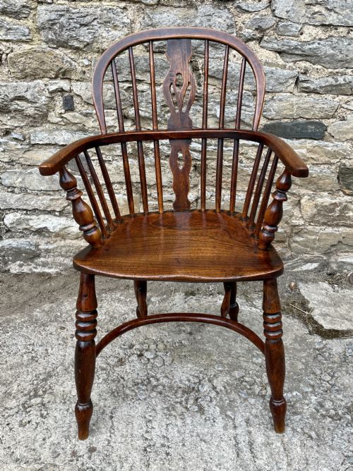 fig 1. Antique Hoop Back Windsor Chair