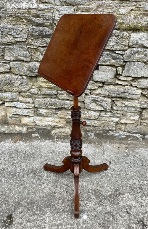 Regency Mahogany Adjustable Reading Music Table