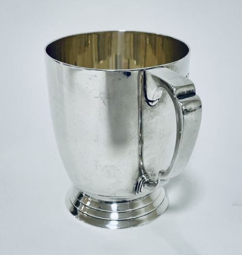 fig 1. Antique Solid Sterling Silver Tankard