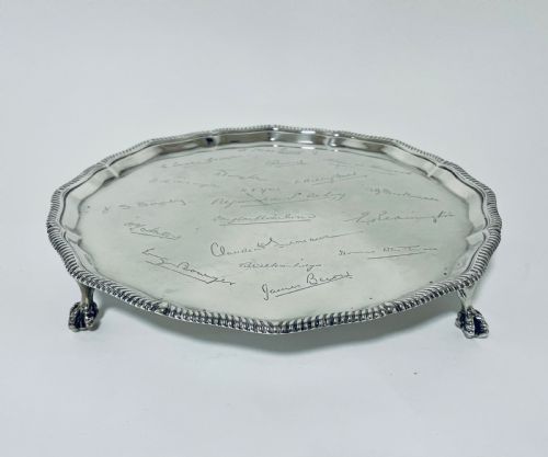 Antique Solid Sterling Silver Salver