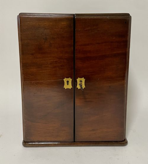 fig 1. Georgian Mahogany Apothecary Cabinet