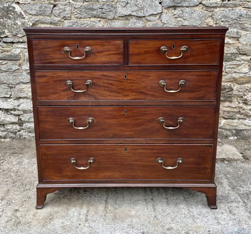 fig 1. Small Georgian Mahogany Chest of Drawers