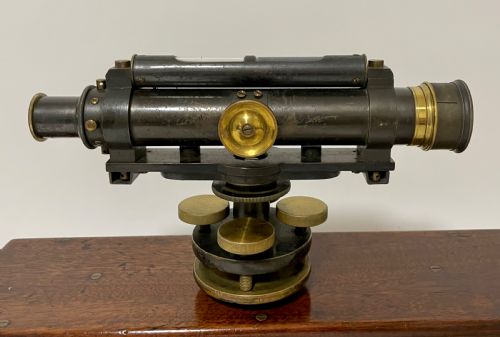 fig 2. Antique Troughton & Simms Surveyors Level in Box
