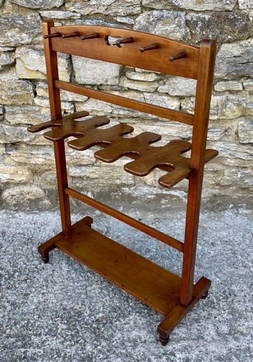Antique Mahogany Boot and Whip Stand