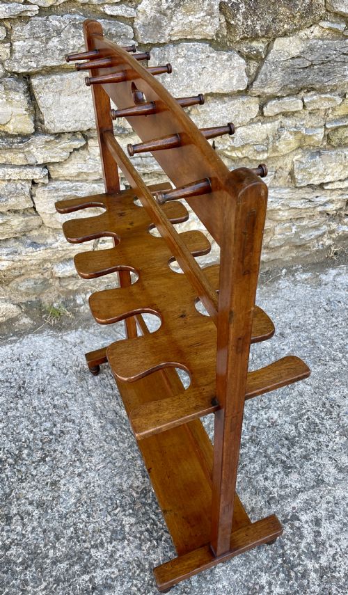 fig 1. Antique Mahogany Boot and Whip Stand