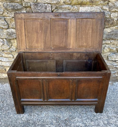 fig 2. 18th Century Panelled Oak Coffer