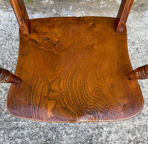 fig 2. Antique Windsor Bar Back Carver Chair