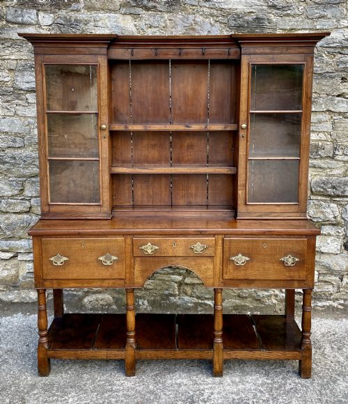 Antique Welsh Oak Potboard Dresser