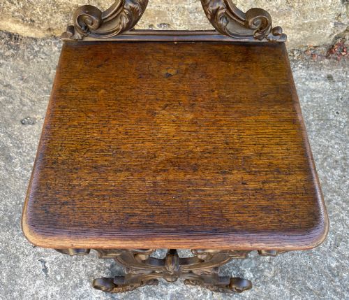 fig 2. Antique Cast Iron Hall Chair