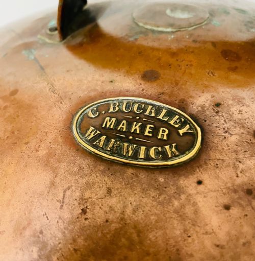fig 1. Large Antique Copper Cooking Pot