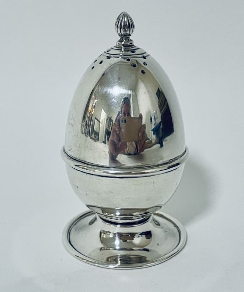 Antique Silver Pepper Pot Shaker Pepperette