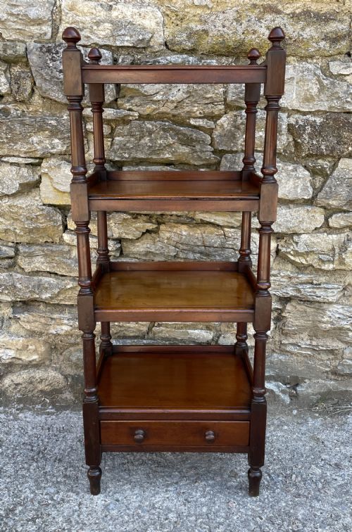 fig 1. Victorian Mahogany Four Tier Whatnot