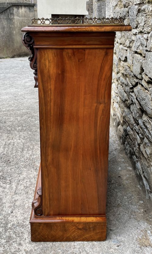 fig 2. Victorian Walnut Open Bookcase
