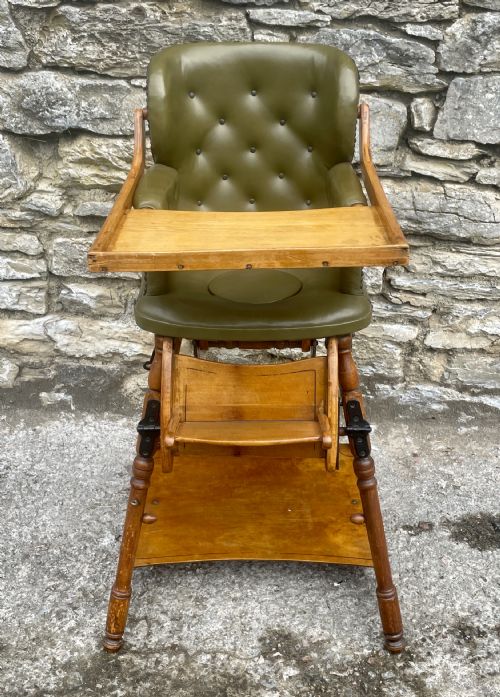 fig 1. Antique Metamorphic High Chair