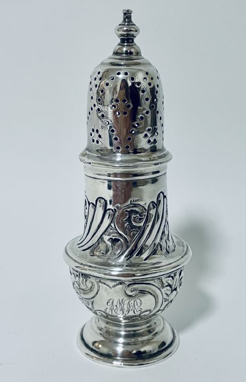 Victorian Solid Sterling Silver Pepper Shaker