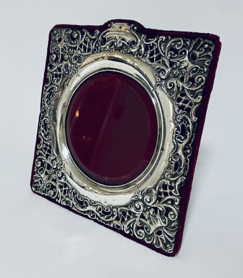 fig 1. Victorian Sterling Silver Photo Frame