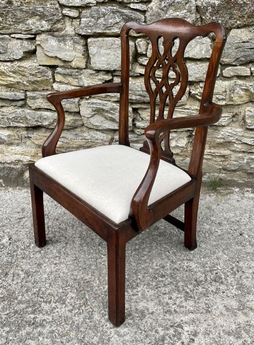 fig 3. Antique Georgian Mahogany Carver Chair