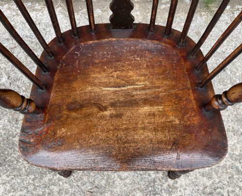fig 2. Antique Windsor Chair with Elm Seat
